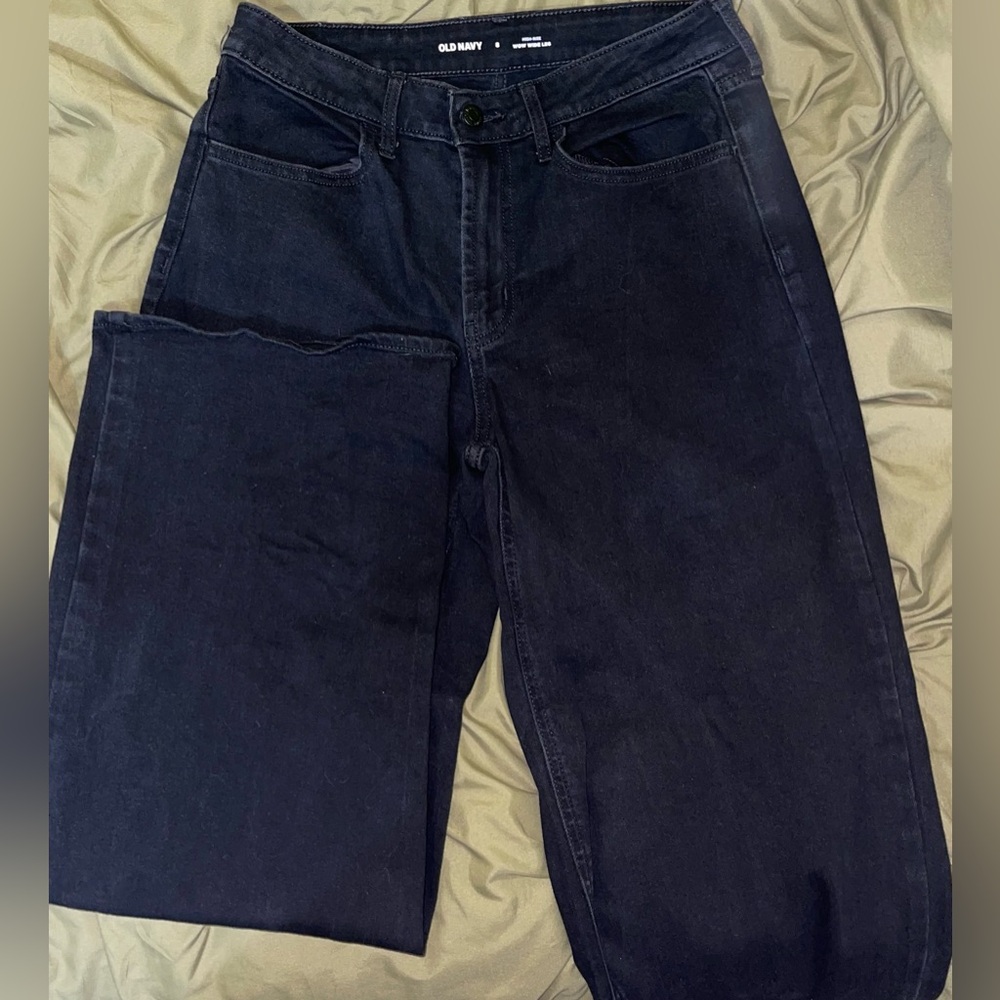 Black Gap High Waisted Wow Wide leg jeans